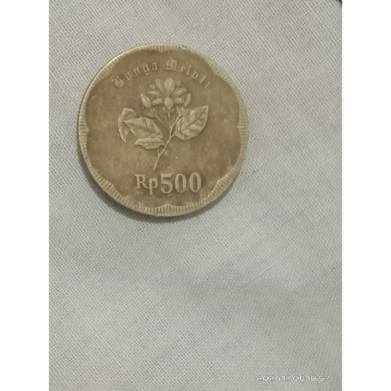 Koin 500 Bunga Melati tahun 1992
