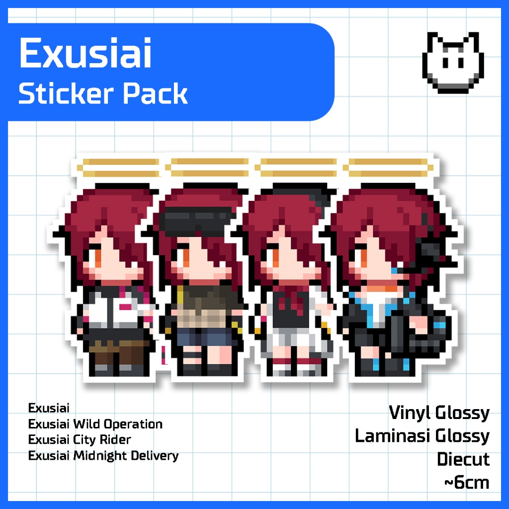 

Exusiai Sticker Pack - Exusiai - Arknights - kisscut sticker