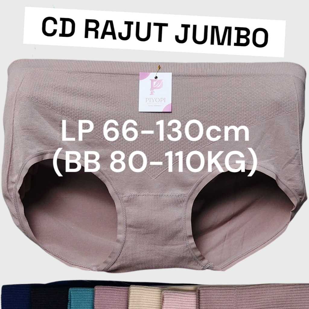 Celana Dalam Wanita Jumbo Rajut LP 130cm CD Jumbo Bumil Elastis CD Rajut Big Size Ibu Hamil