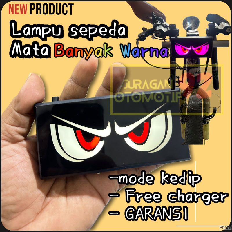 Gilang.pergo - Lampu Sepeda Aksesoris BMX LED Mata Kelap-Kelip