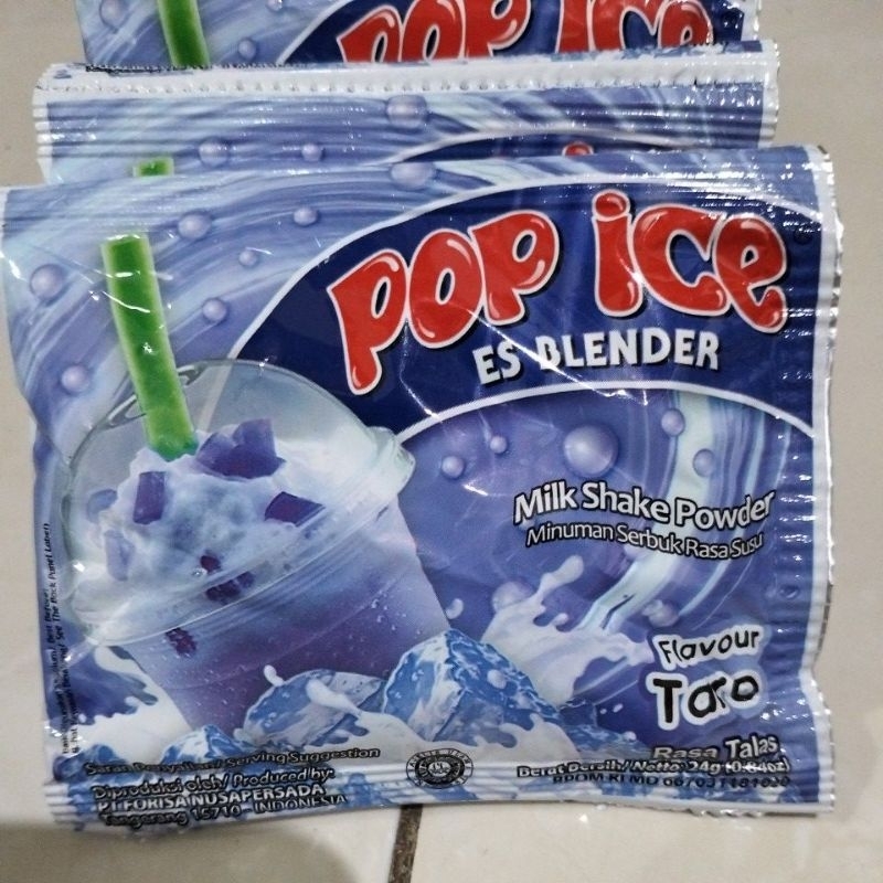 

Pop Ice Es Blender Rasa Taro