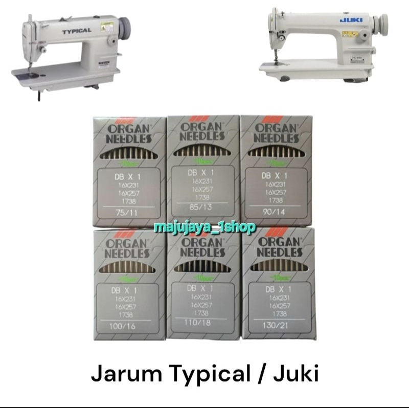Jarum DB ORGAN Typical / Juki Mesin Jahit Organ DB X 1 ( ASLI )