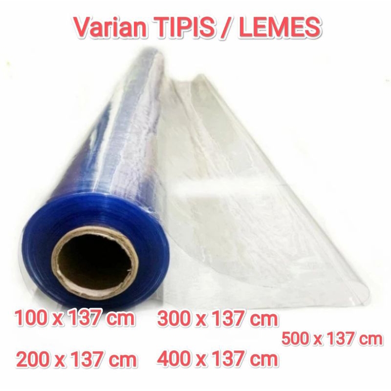 Karpet Bening Meteran Tipis / Mika plastik meteran/ Taplak Meja bening meteran Tipis / Mika plastik 