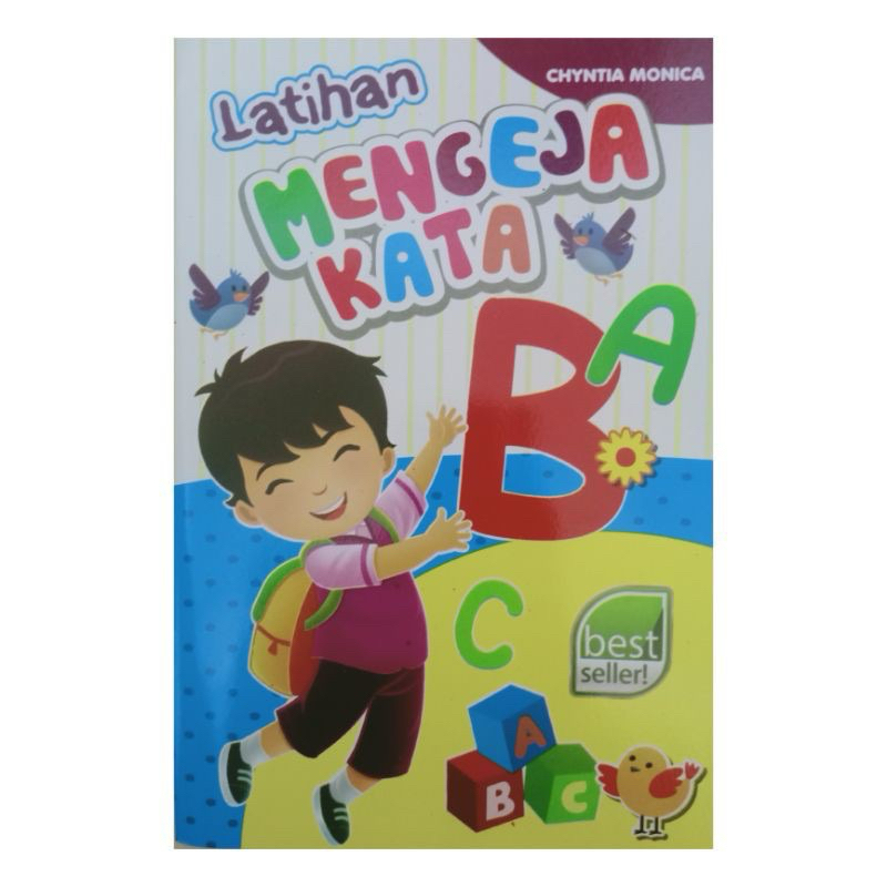 Buku latihan mengeja kata ABC untuk Tk paud