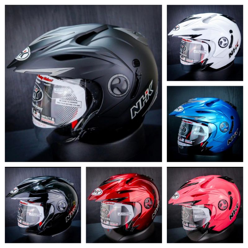 HELM NHK AVIATOR solid original | Helm double visor | ORIGINAL 100%