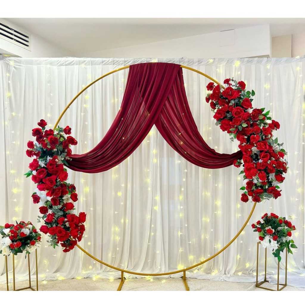 Dekorasi lamaran/ wedding/ khitanan/ aqiqah BESI HOLO