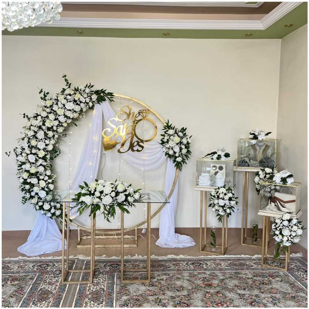 Dekorasi Lamaran/ Wedding/ Khitanan/ Aqiqah Besi Holo