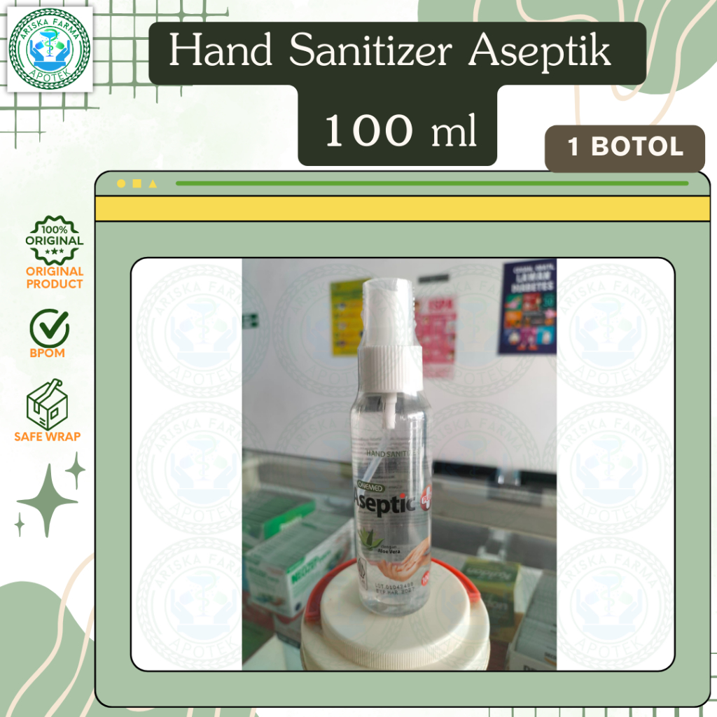 Hand Sanitizer Aseptik Onemed 100 ml per botol