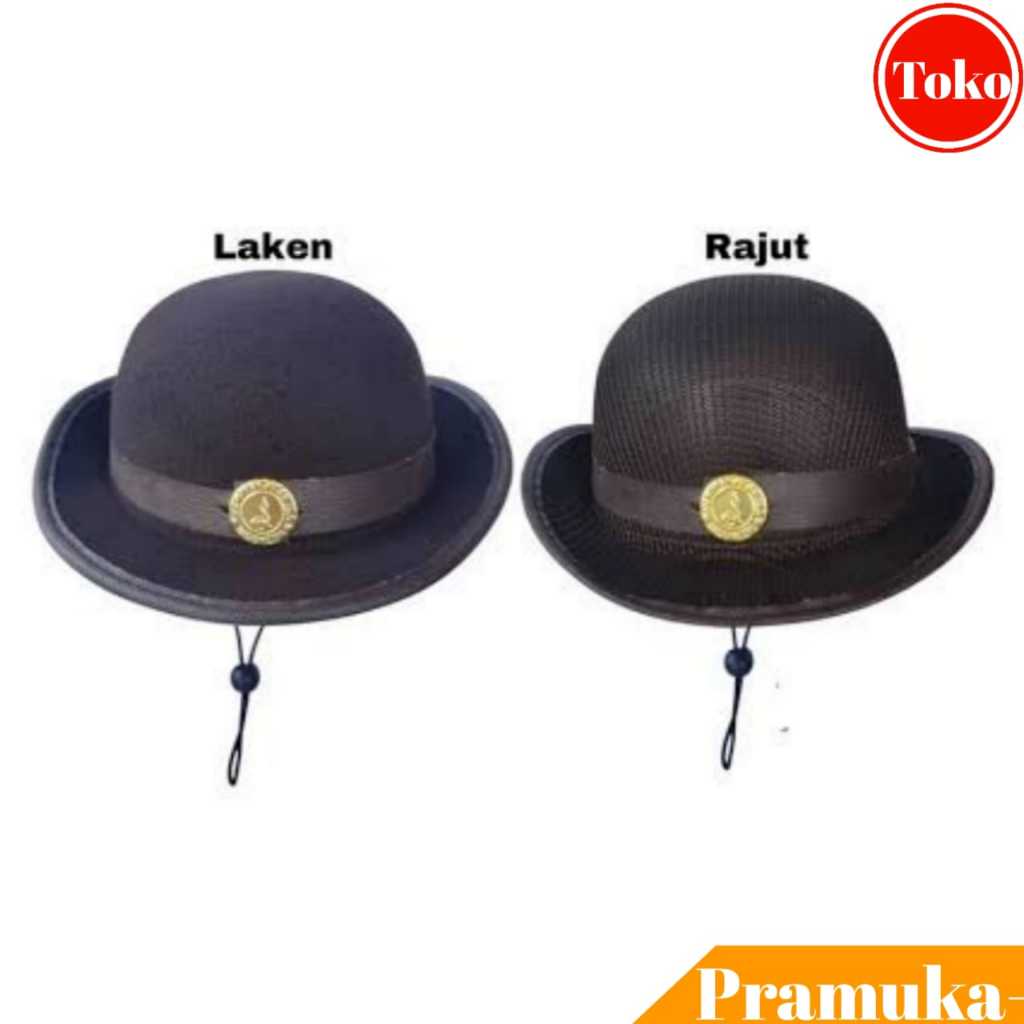 Topi Boni Pramuka Bahan Laken & Rajut / Topi Boni Laken Pramuka / Topi Boni Rajut Pramuka