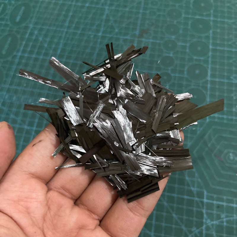 carbon forged chopped - serat carbon fiber chopped forged - karbon cincang fiber forget 12k potongan