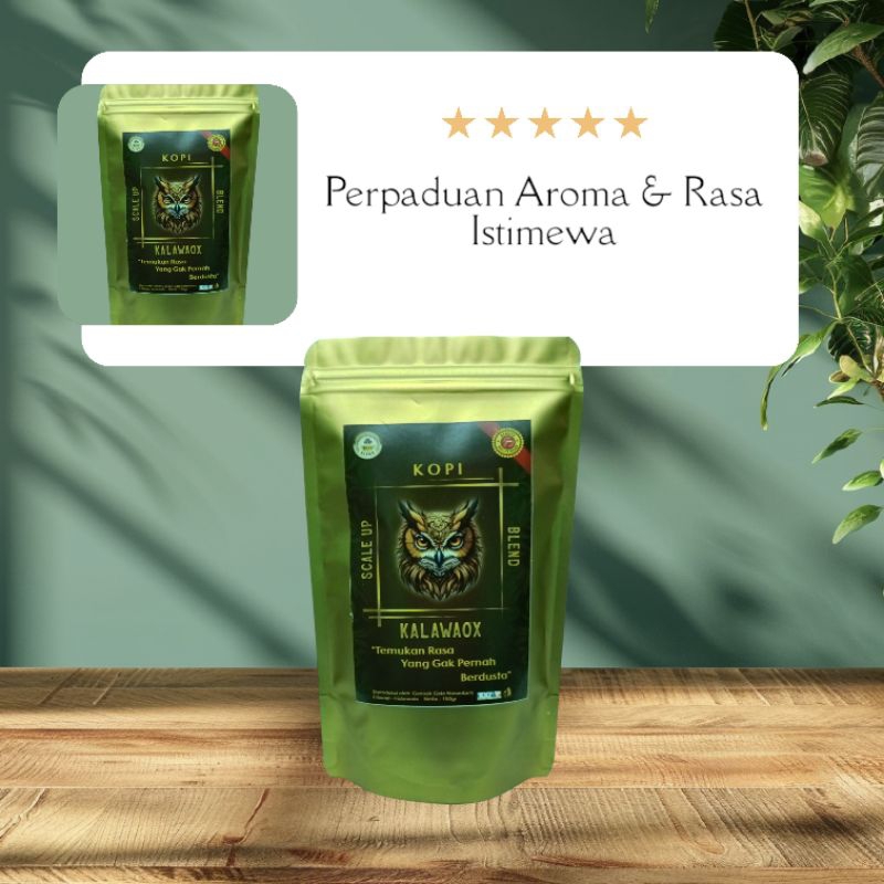 

Kopi Bubuk Kalawaox scale up blend 150 gram