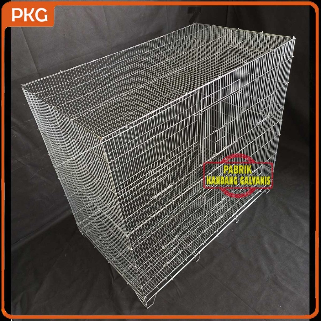 Ready stock Kandang Burung Galvanis Mini Aviary 120x70x110 Sangkar Aviari Kotak Besi Jumbo Rakit