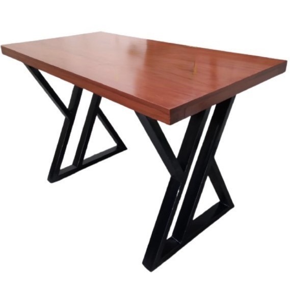 Meja Komputer Kayu Mahoni