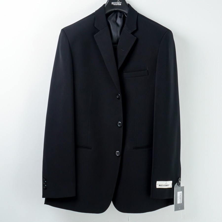 MUSTEVANS BLAZER JAS PRIA KERJA JAS FORMAL POLOS KANCING 3 100% ORIGINAL