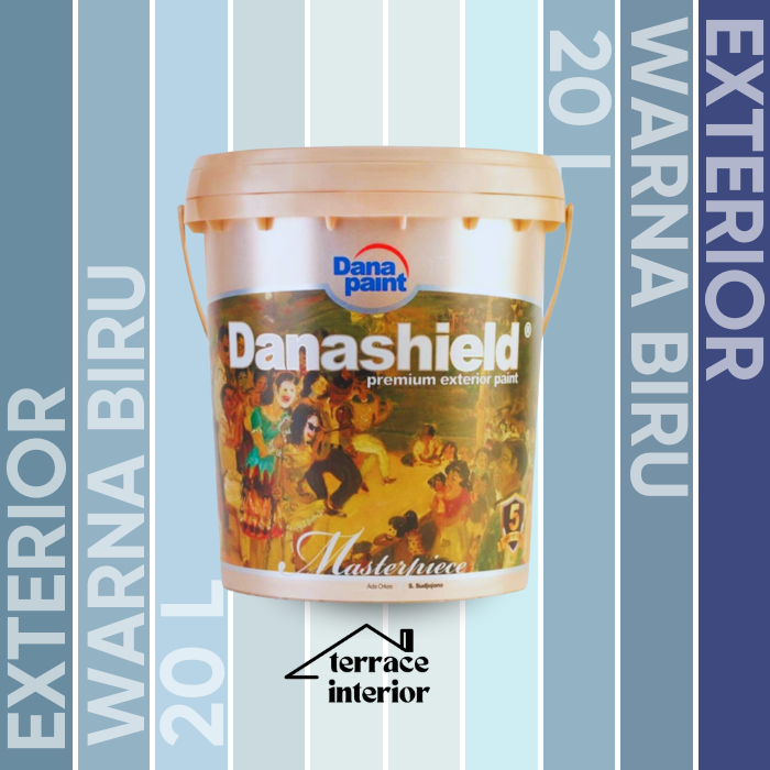 Cat Tembok Exterior Danapaint Danashield Warna Biru 20 L