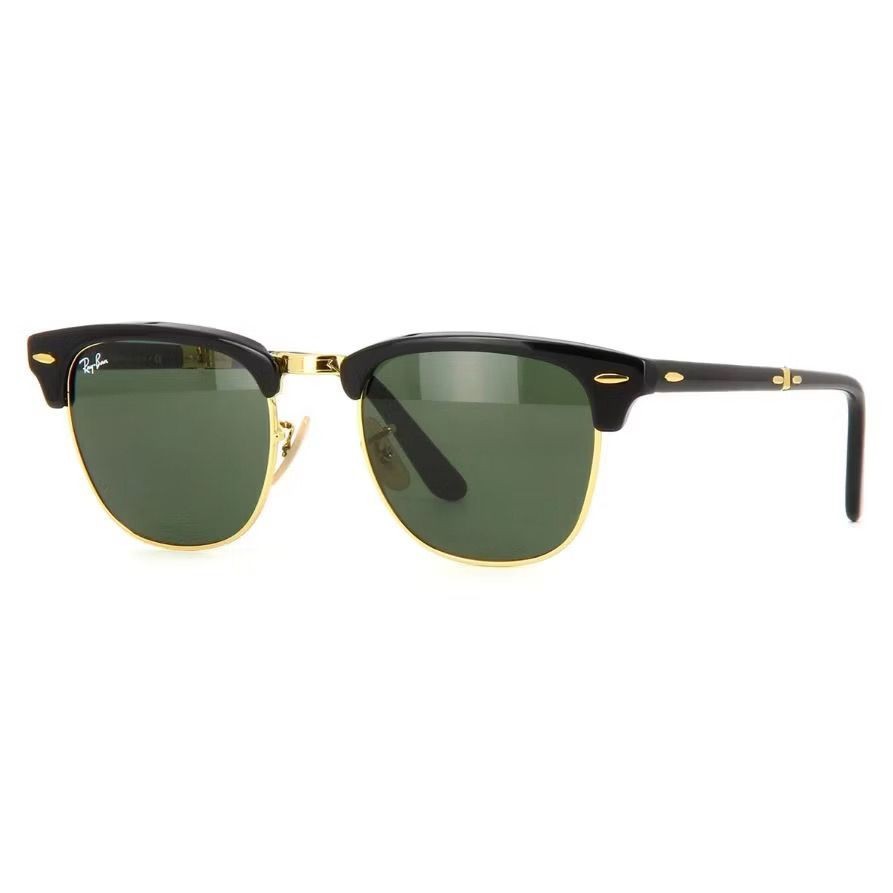 KACAMATA RAYBAN CLUBMASTER FOLDING RB2176 BLACK GOLD ORIGINAL
