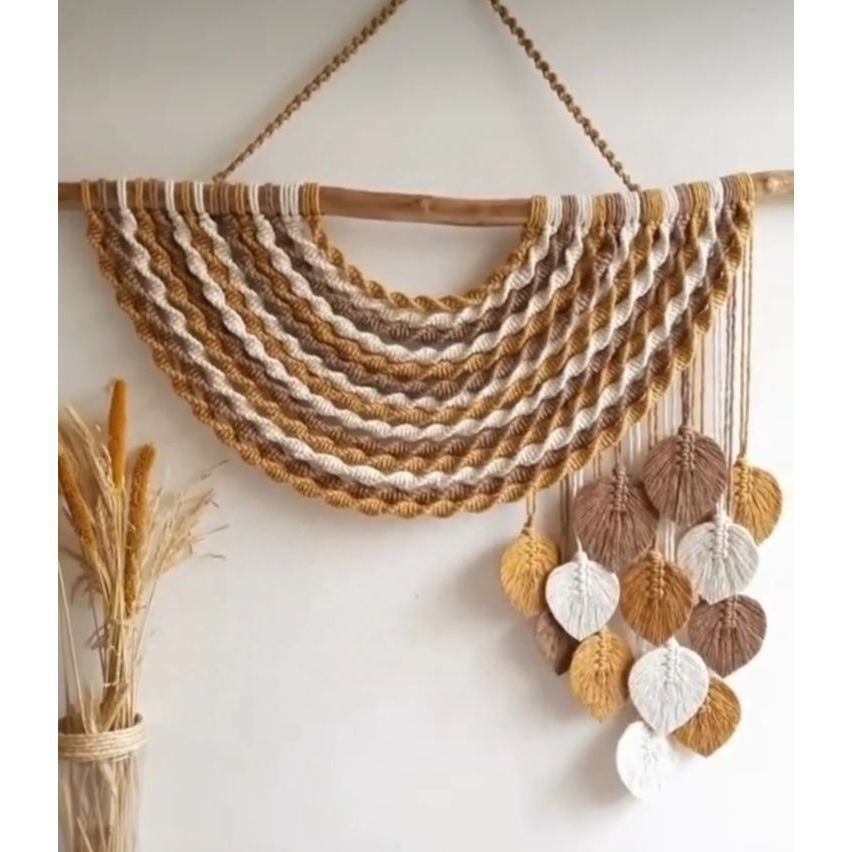 pelangi macrame hiasan dinding dekorasi ruangan macrame wall hanging