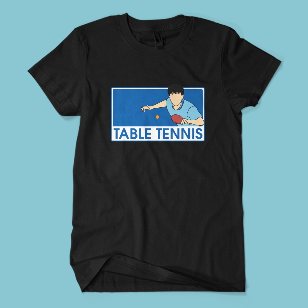 Baju Kaos TABLE TENNIS - Atasan Katun Combed Pria Wanita Sablon DTF Hobi Olahraga Sport Tenis Meja P