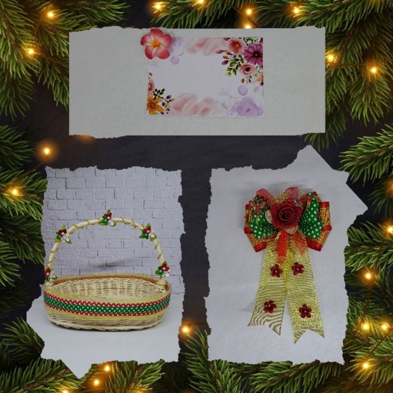 

Keranjang Parcel Hias Model Oval Ukuran S