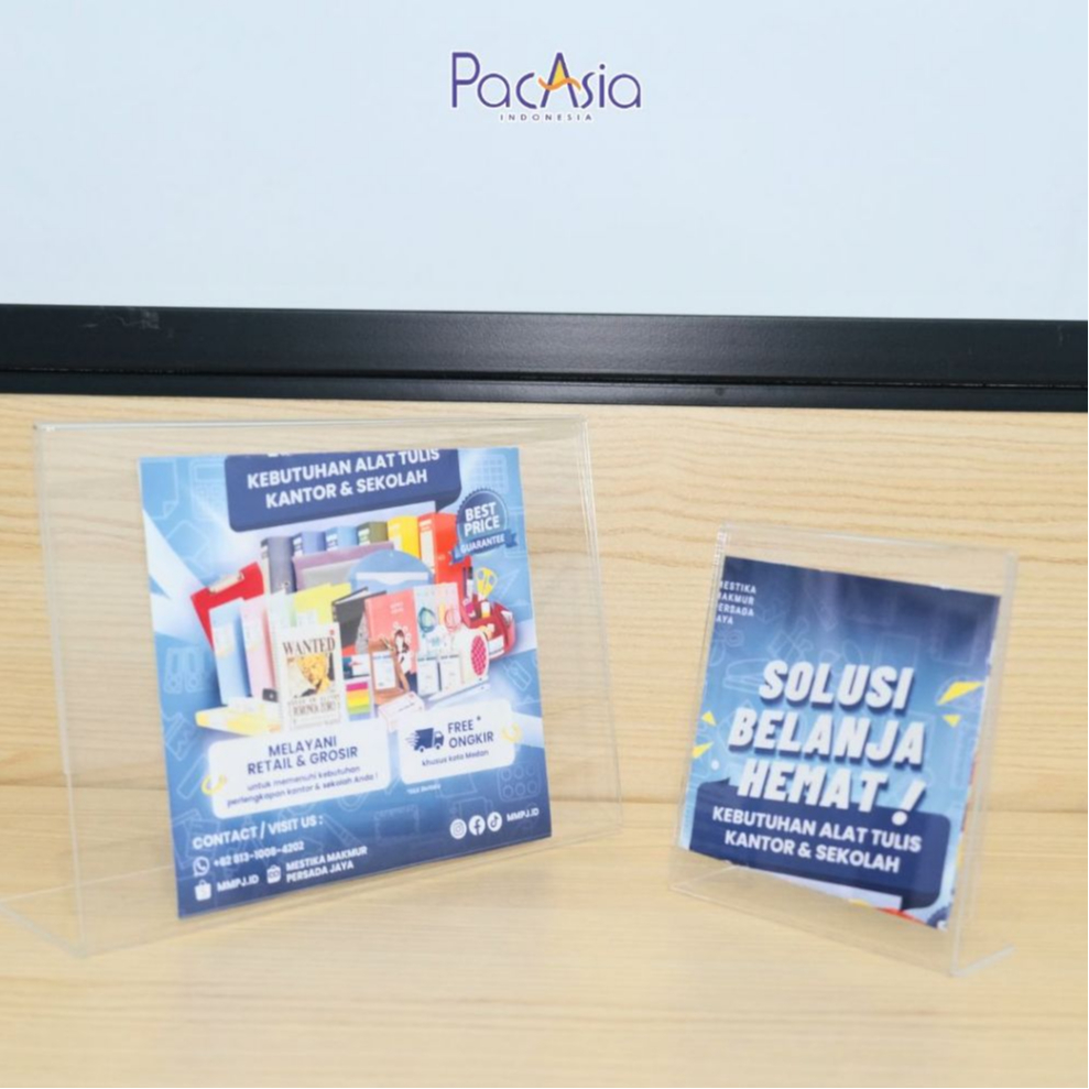 

Slanted Sign Holder A6 Potrait/Tent Card Acrylic Display-PacAsia