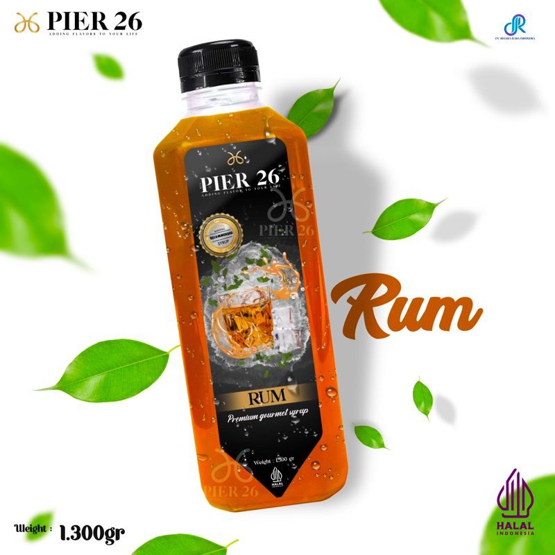 

Syrup Pier26 Rum 1.300 gr / sirup rum pier26 premium - original - HALAL