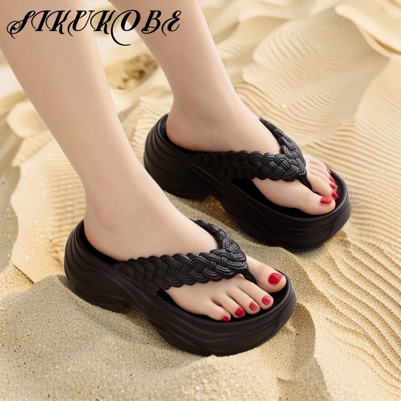 SIKUKOBE | Sandal Wanita Kekinian Import Korea Sandal Jepit Wanita Nyaman Dan Sederhana Sandal