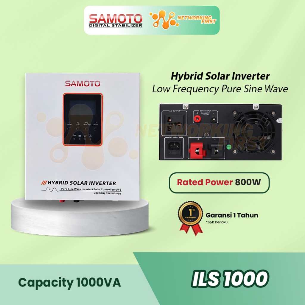 Samoto Inverter Panel Surya ILS1000/800Watt Hybrid Inverter Solar Panel
