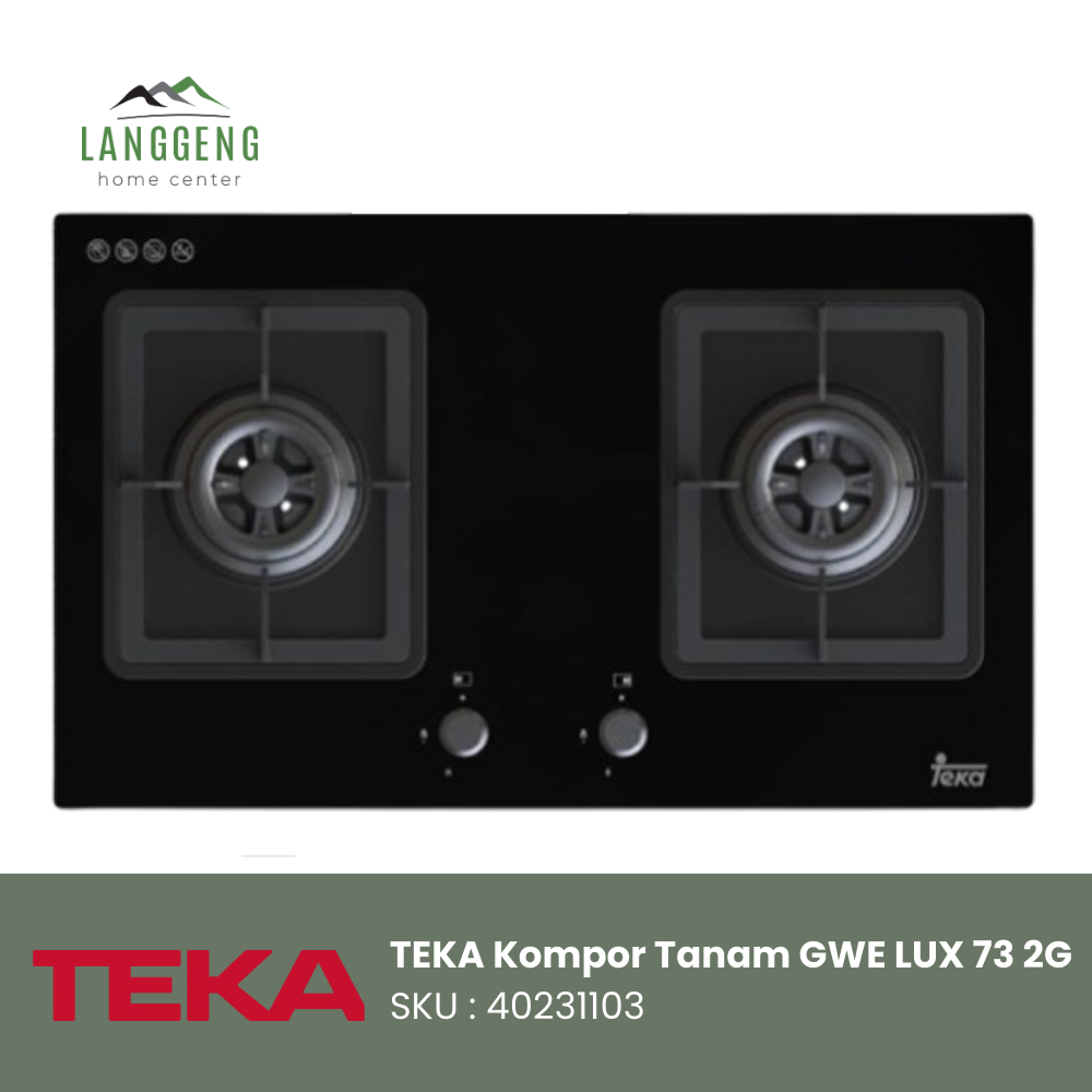 TEKA Kompor Tanam Gas Teka GWE 73 2G 73 cm 2 Tungku