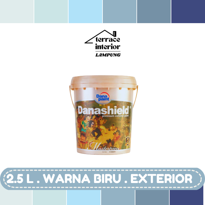 Cat Tembok Exterior Danapaint Danashield Warna Biru 2.5 L