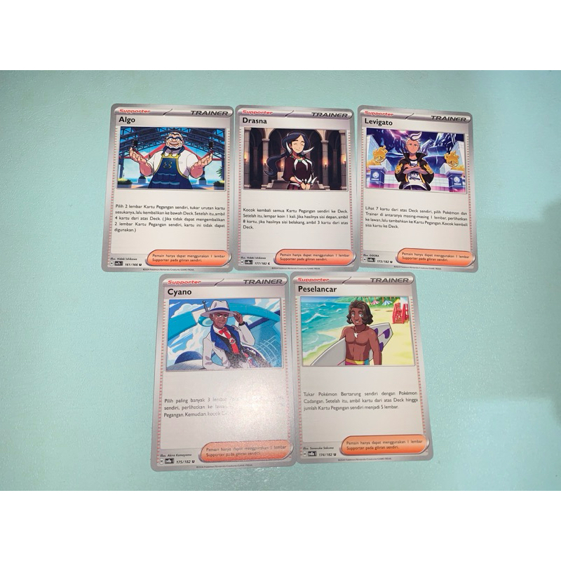 POKEMON CARD ORI OFFICIAL Uncommon u TRAINER SUPPORTER CYANO PESELANCAR ALGO LEVIGATO DRASNA KILAT R