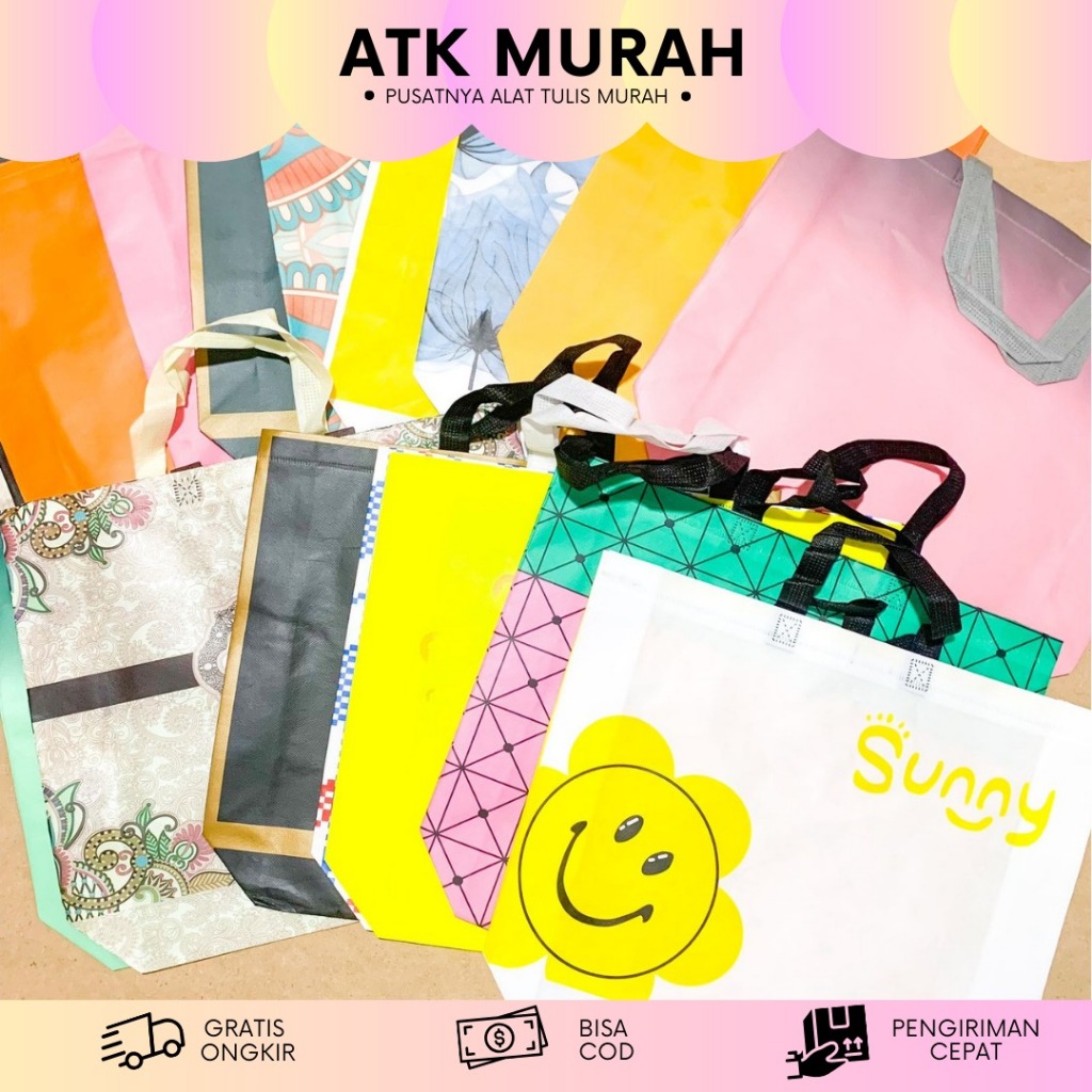 

GOODIEBAG MOTIF RANDOM UKURAN KECIL 23x27x10 RANDOM T-1343 TOTEBAG SPUNBOND KAIN MOTIF PREMIUM KANTONG JUMBO TAS KADO HAMPERS BAGUS LUCU