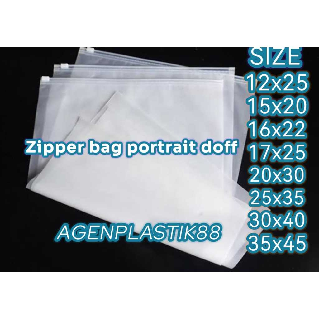 HARGA PERPACK Kantong Plastik Packing ZIPLOCK  POTRAIT Travel Pouch  DOFF ANTI AIR Storage Box Serba
