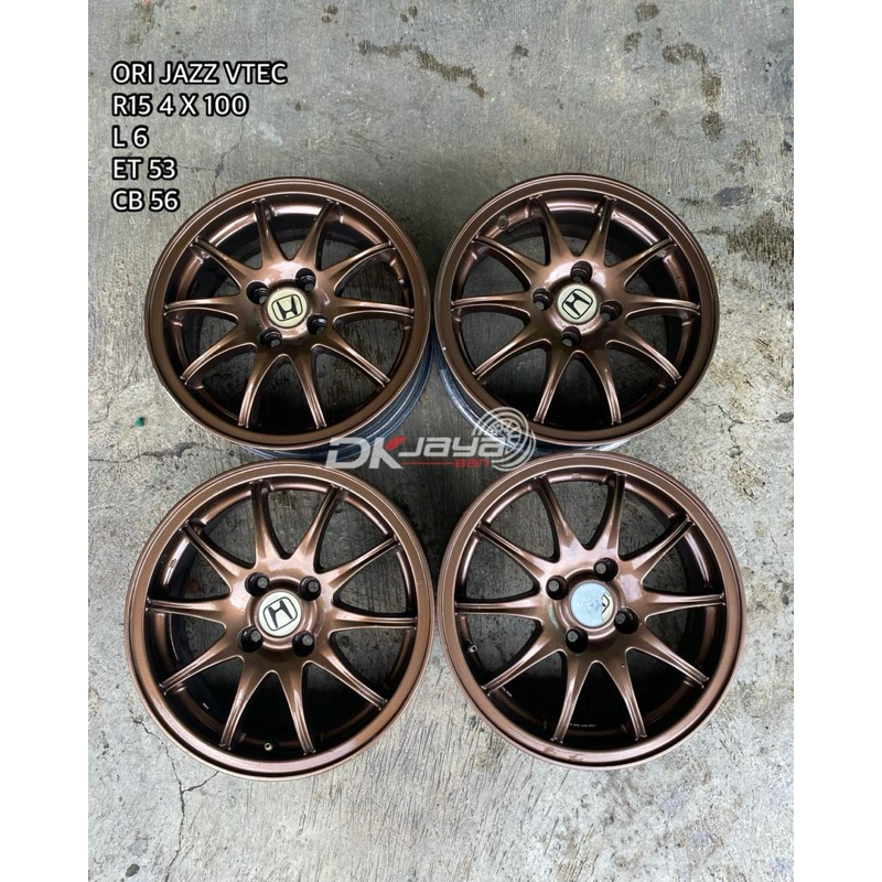 VELG ORI JAZZ VTEC R15 4x100 (HARGA UNTUK 4PCS VELG)