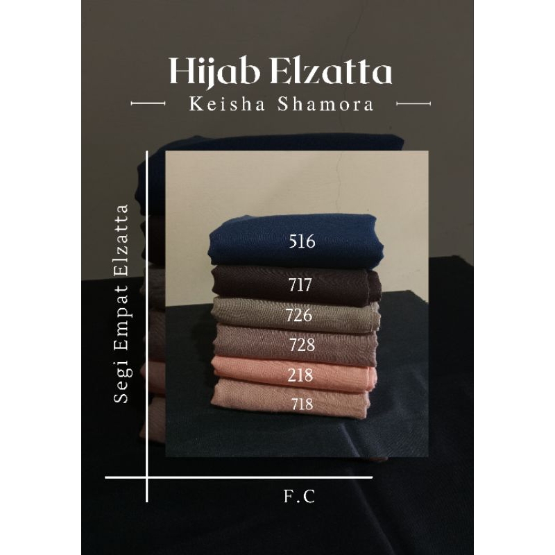 JUAL HIJAB SEGI EMPAT ELZATTA POLOS, JUAL HIJAB ELZATTA POLOS, JUAL HIJAB ELZATTA ORI, JUAL HIJAB SE