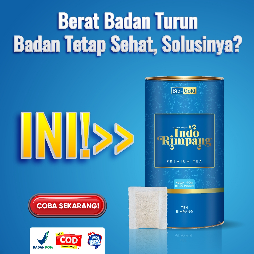 

TEH INDO RIMPANG BIO GOLD Premium Tea Bahan Herbal Alami Resep Ala JSR Bantu Mendetox Tubuh