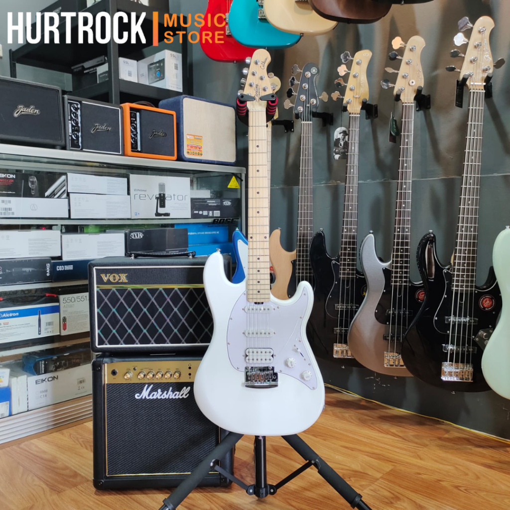 Sterling By Music Man Cutlass CT20 Electric Guitar, Maple FB, Canvas White