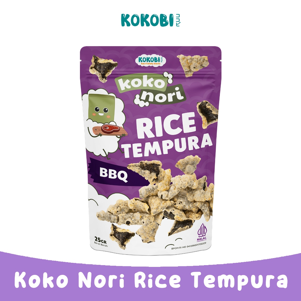 

Koko Nori RIce Tempura - BBQ (Snack Rumput Laut Kokobi)