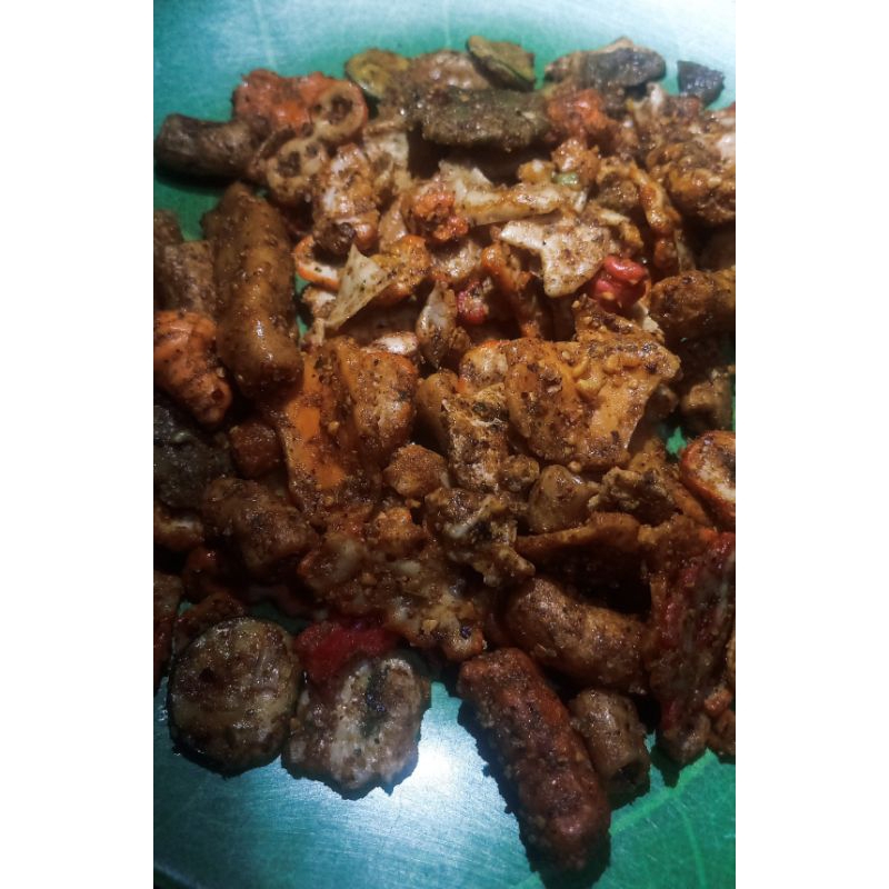 

Kerupuk Seblak Bumbu Kacang| camilan pedas