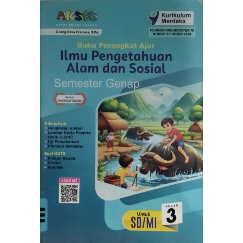 LKS AKSES ILMU PENGETAHUAN ALAM DAN SOSIAL KELAS 3  SD SEMESTER 2