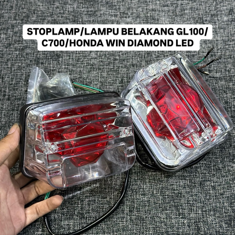 STOPLAMP GL100 DIAMOND LED STOPAN GL100 SMOKE STOPAN GL LAMPU BELAKANG GL100 LAMPU GL STOPAN GL LAMP