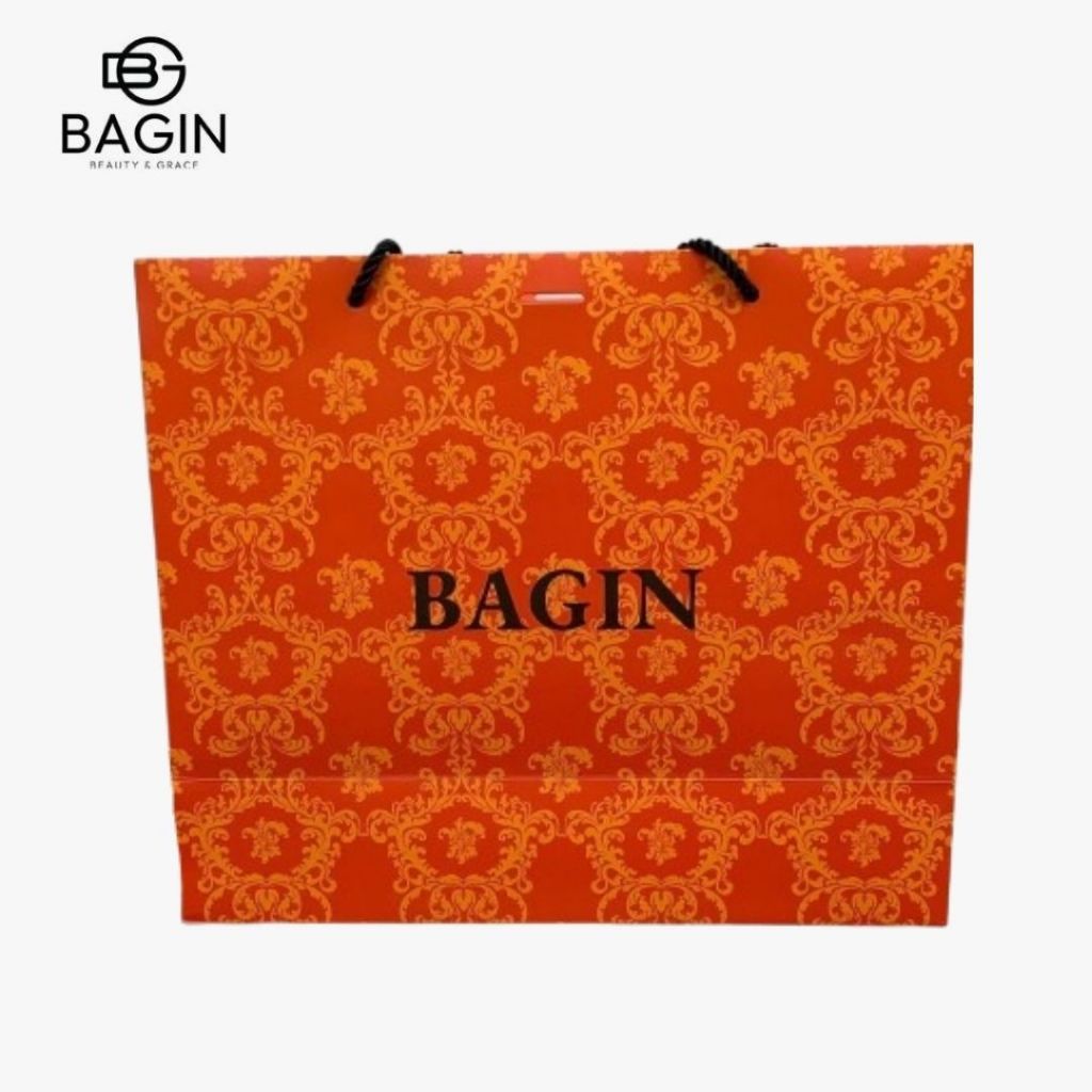

[BAGIN] Paper Gift Bag [LD-orange] Large