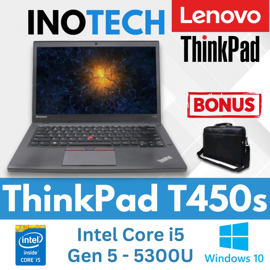 Lenovo ThinkPad T450 Core i5 / i7 5th Laptop Second T450s Super Slim - 14 inch