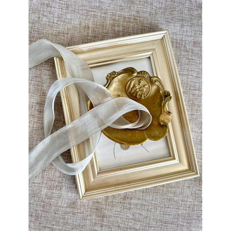 

SILKY WINTER ASH- wedding ribbon / calligraphy ribbon / vows ribbon / pita buket / styling
