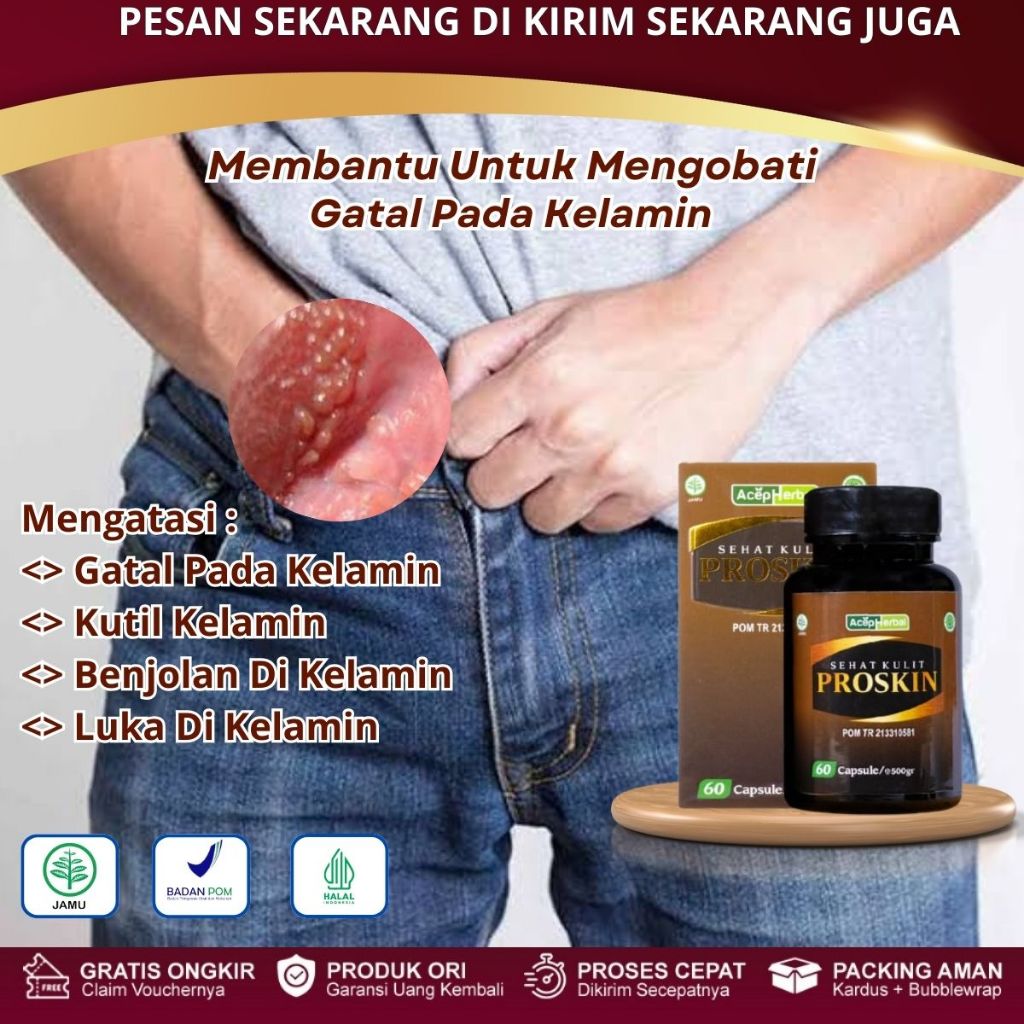 Proskin - Obat Gatal Kemaluan, Gatal di Selangkangan, Gatal Pantat, Obat Penghilang Gatal Kemaluan