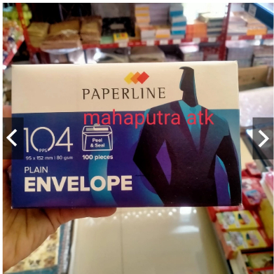

AMPLOP PAPERLINE 104 95x152mm AMPLOP PUTIH murah AMPLOP BERPEREKAT