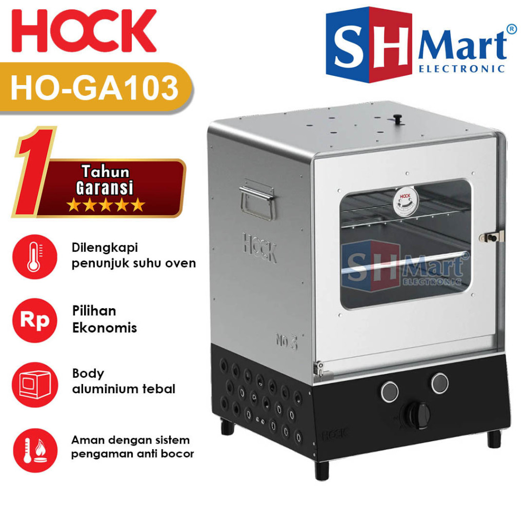 OVEN GAS MURAH ALUMINIUM HO-GA103 HOCK ( MEDAN)