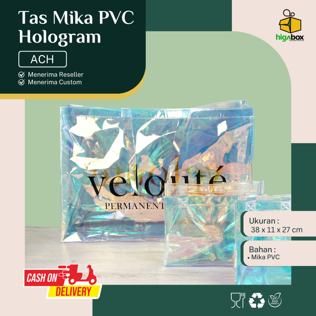 

TERIMA JASA CUSTOM TAS MIKA / Custom Tas Mika Transparan / Custom Ukuran Tas mika / Plastik Pvc / Custom ukuran Tas Hampers Gift bag | VELOUTE