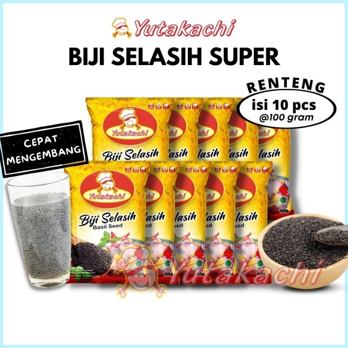 

BIJI SELASIH YUTAKACHI KEMASAN 100GRM 1RENTENG ISI 10PCS