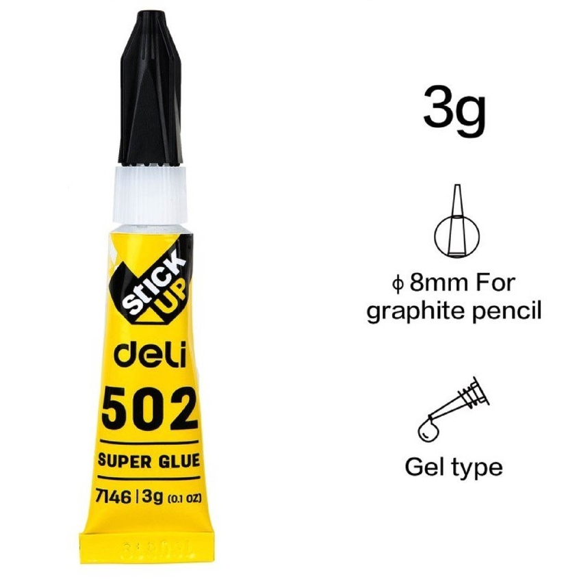 

DELI - E7146 Lem Super Glue / Super Glue Instant Dry 3g