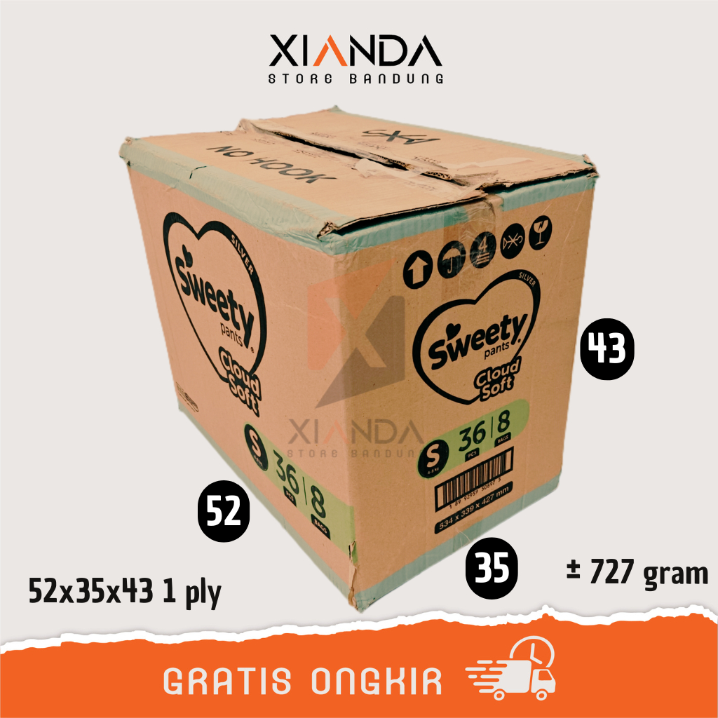 

KARDUS BEKAS 52x35x43 1 LAYER 727 GRAM | PACKING DUS PINDAHAN BOX PACKAGING KEMASAN UKURAN BESAR KECIL LEMBARAN CM CENTIMETER TEBAL TIPIS KILOAN KOTAK POLOS KUAT JUMBO GROSIR SATU DUA PLY DOUBLE LAPIS KARTON KIRIM BARANG MURAH TERJANGKAU